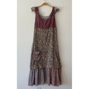 Ian Mosh Layered Maxi Shift Dress Women's Size 4